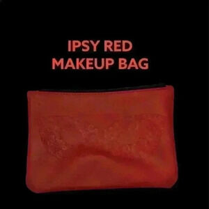 IPSY RED MAKEUP BAG